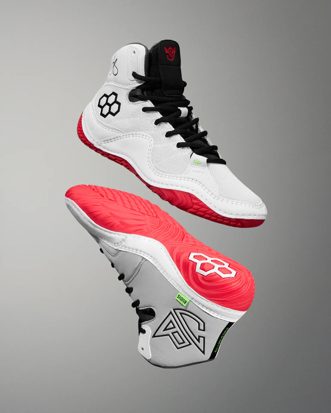 JB1 Wrestling Shoes - White Hot 