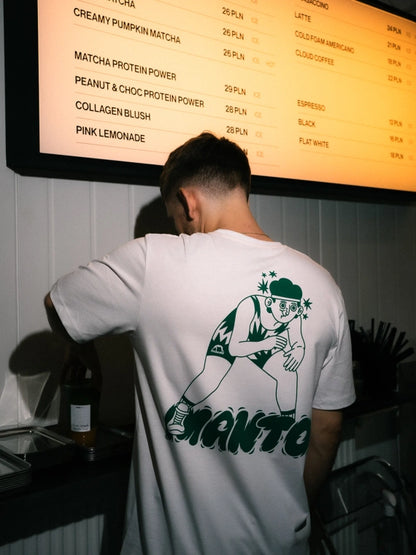 MANTO t-shirt LUTEK WRESTLER white