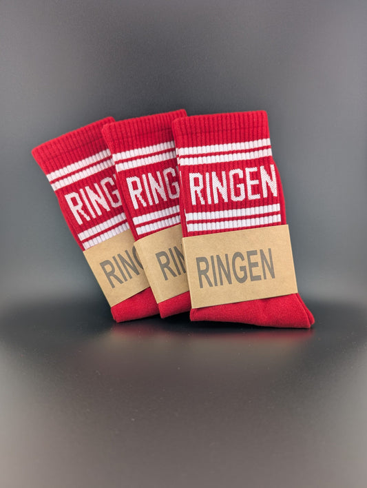 Socken Ringersocken Rot