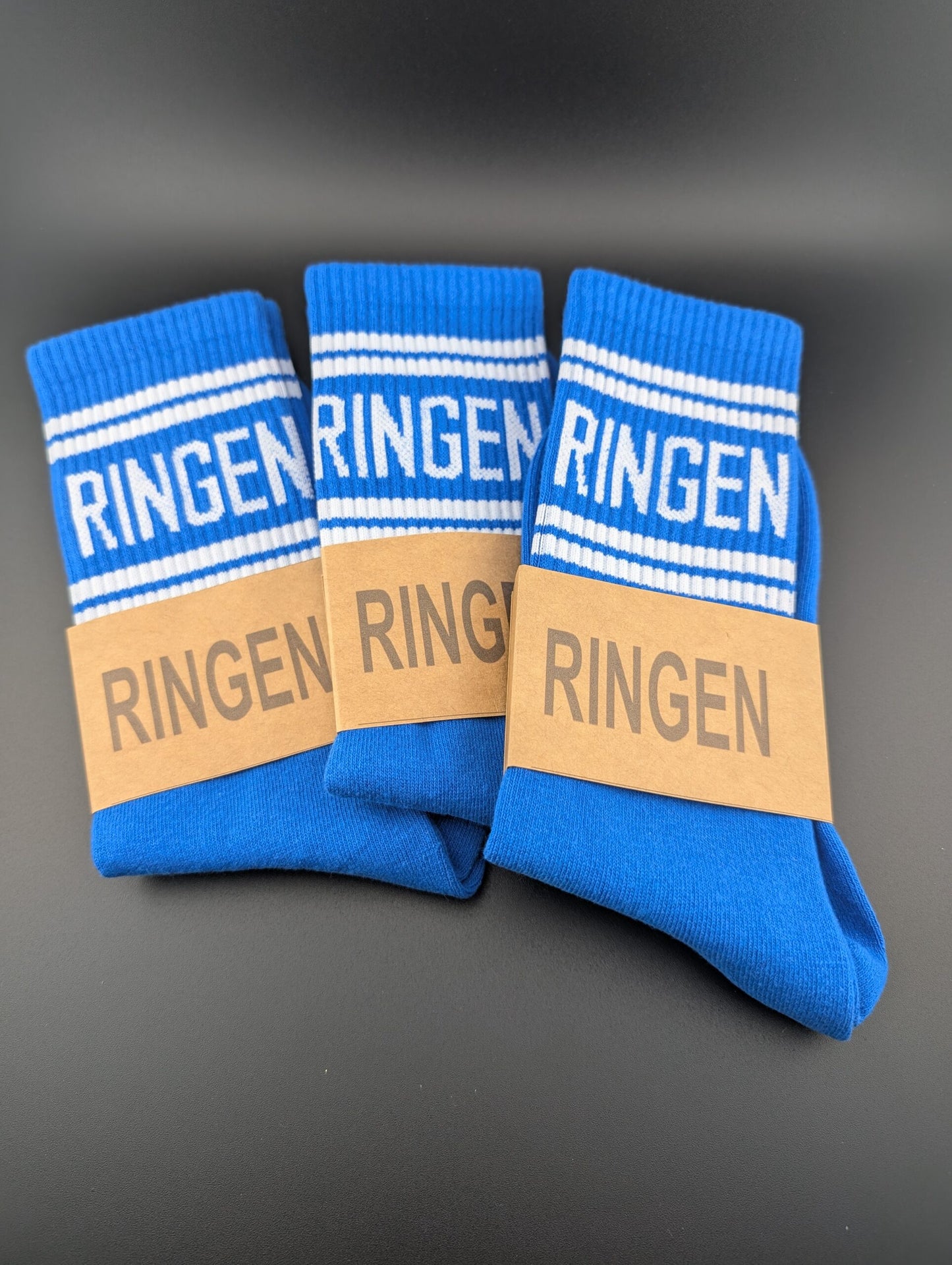 Ringersocken Blau
