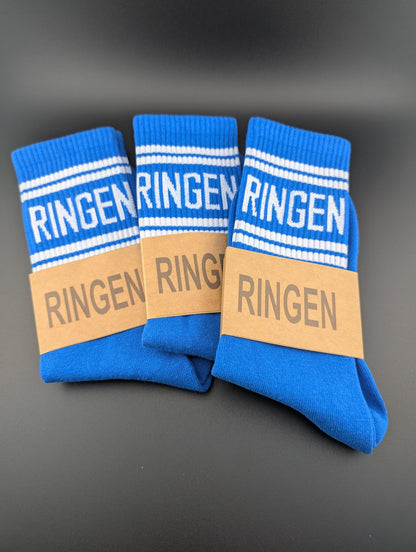 Ringersocken Blau