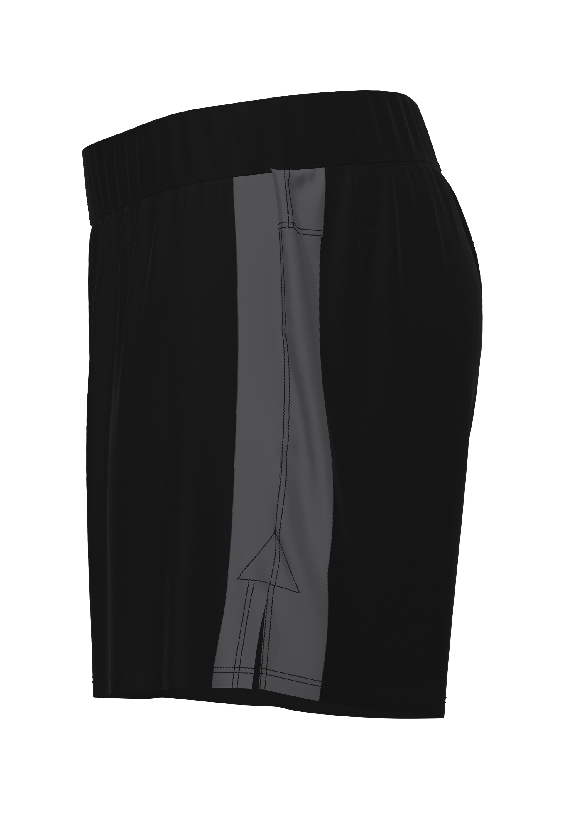 fight shorts wrestling black left